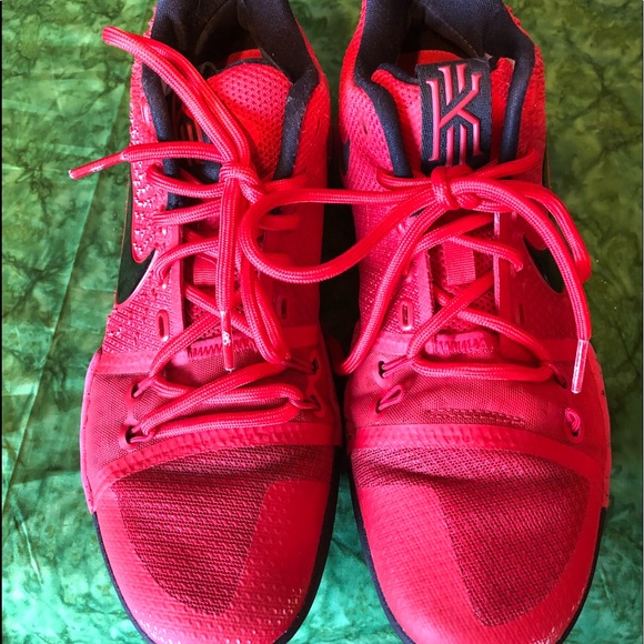 kyrie irving shoes red and black